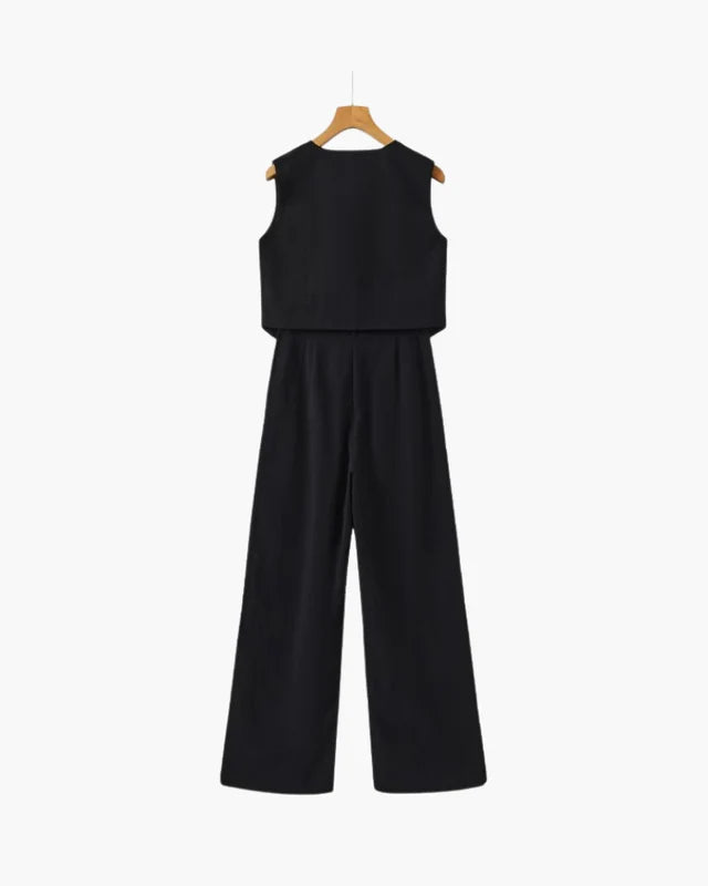 Classy Lady - Linen Two-piece Set