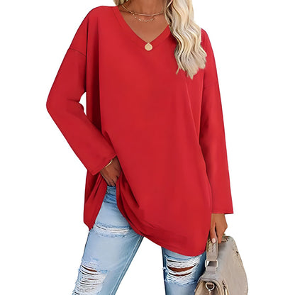 Long Sleeve V-Neck Sweater