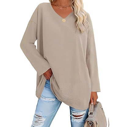 Long Sleeve V-Neck Sweater