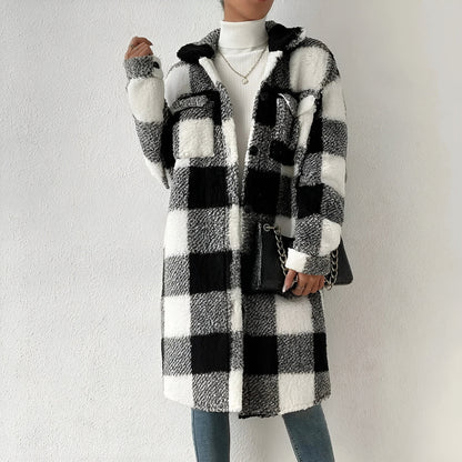 Long Checkered Coat