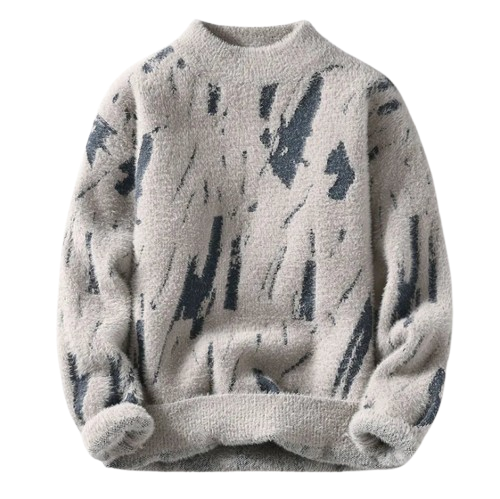 Warm Sweater with Designer Pattern