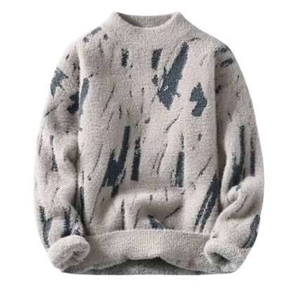 Warm Sweater with Designer Pattern