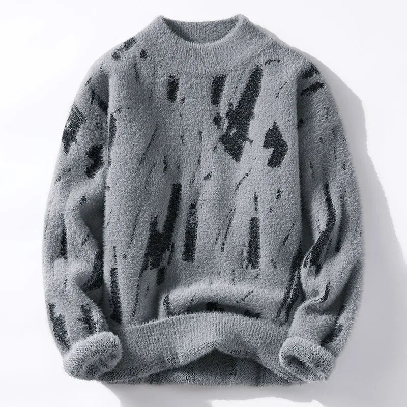 Warm Sweater with Designer Pattern