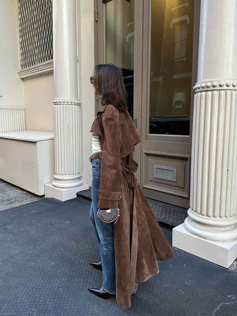 Leather Trench Coat