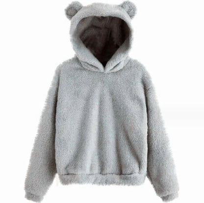 Fluffy Hooded Hoodie - LONDON Wardrobe