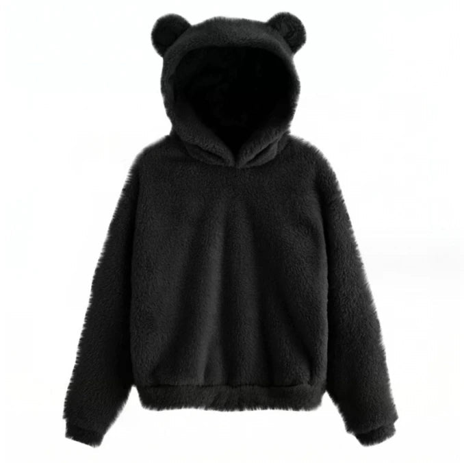 Fluffy Hooded Hoodie - LONDON Wardrobe