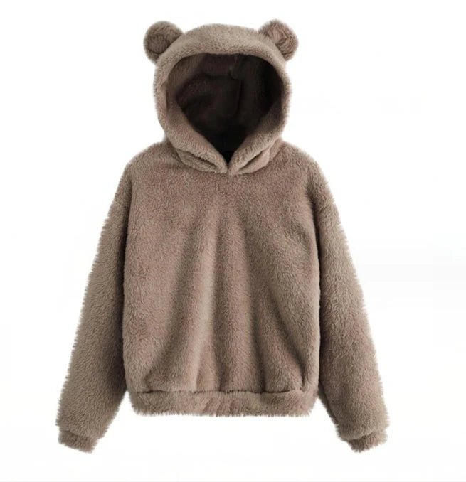 Fluffy Hooded Hoodie - LONDON Wardrobe