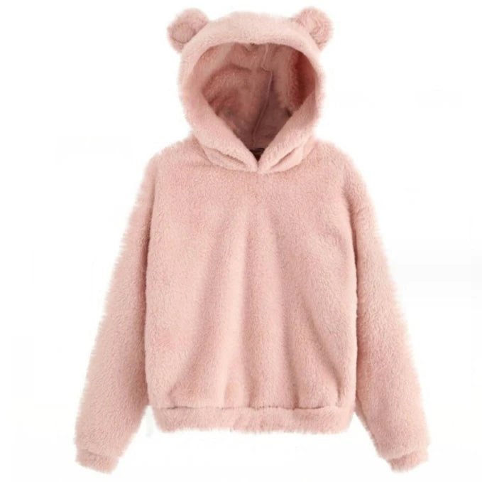 Fluffy Hooded Hoodie - LONDON Wardrobe