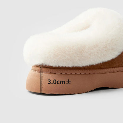 Fur Snow Slippers - LONDON Wardrobe